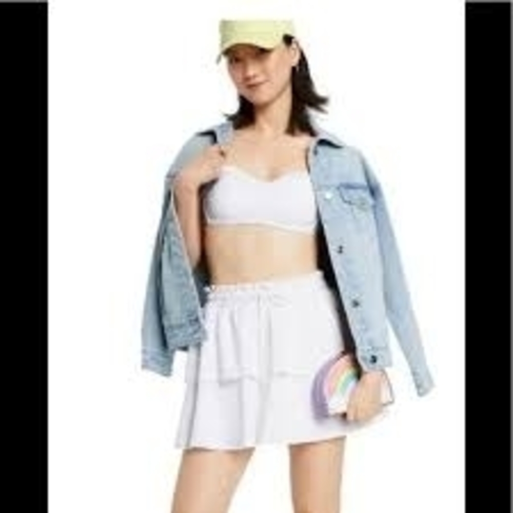 Stoney Clover Lane White Mini Skirt